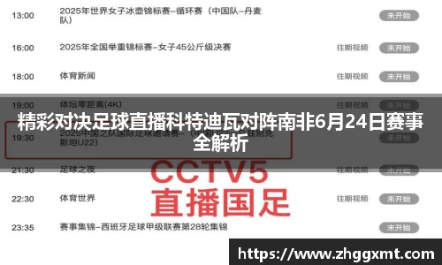 精彩对决足球直播科特迪瓦对阵南非6月24日赛事全解析